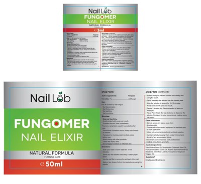 Sticker (Fungomer Nail Elixir  Label)